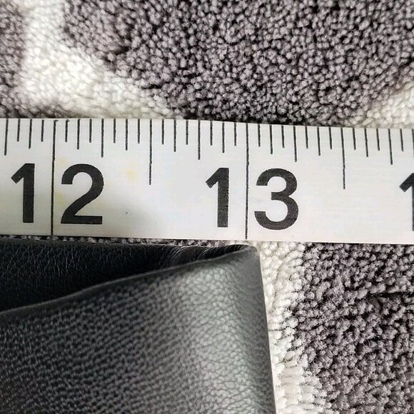 Jason Wu Faux Leather Black High Waist Straight Leg Split Ankle Pants Small New - Picture 7 of 13